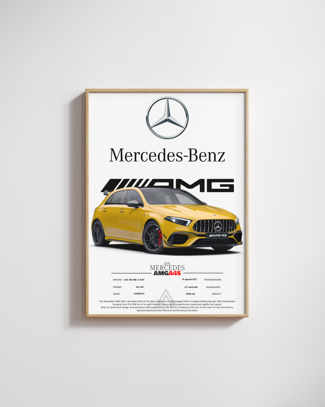 Cadre connecté Mercedes AMG A45 - Vue 2