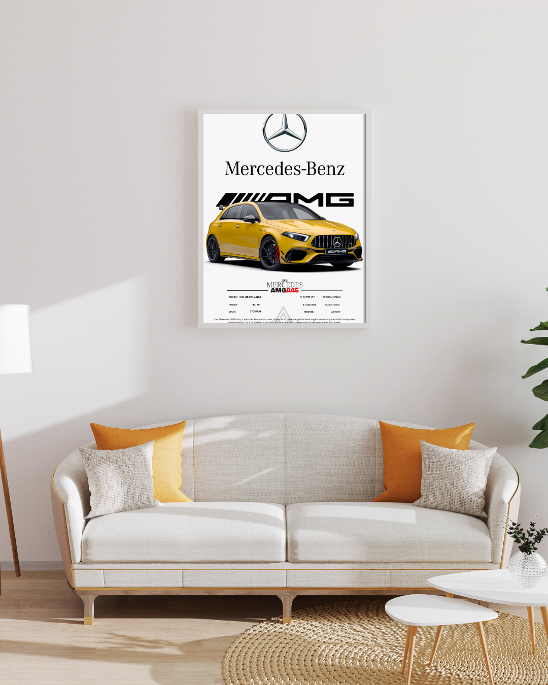 Cadre connecté Mercedes AMG A45 - Vue 3