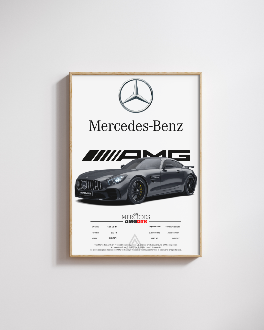 Cadre connecté Mercedes AMG GTR - Vue 2