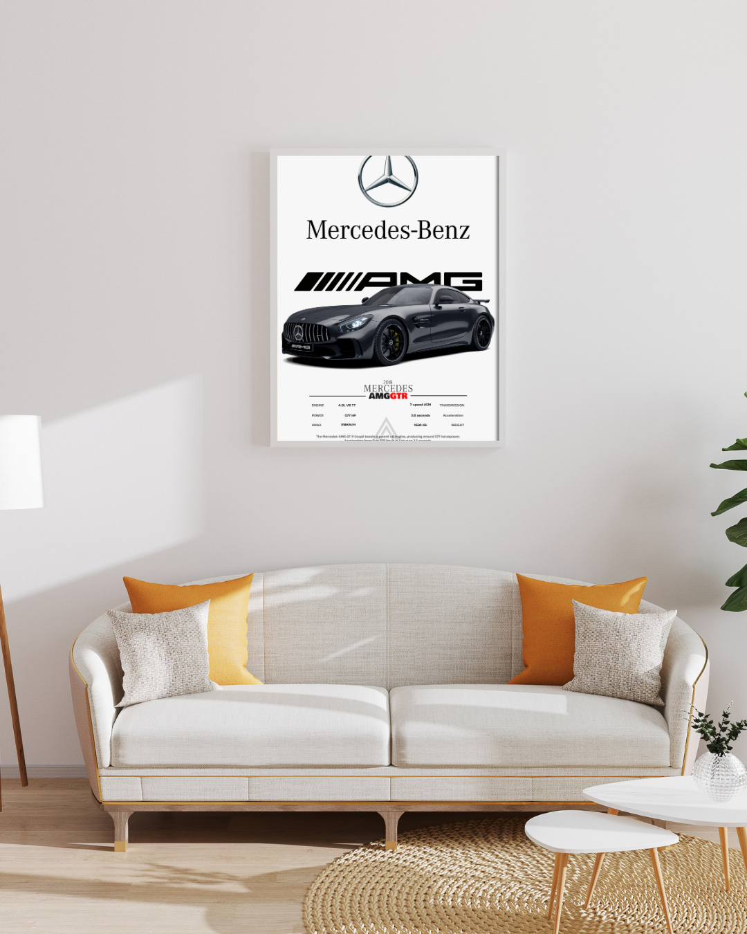 Cadre connecté Mercedes AMG GTR - Vue 3