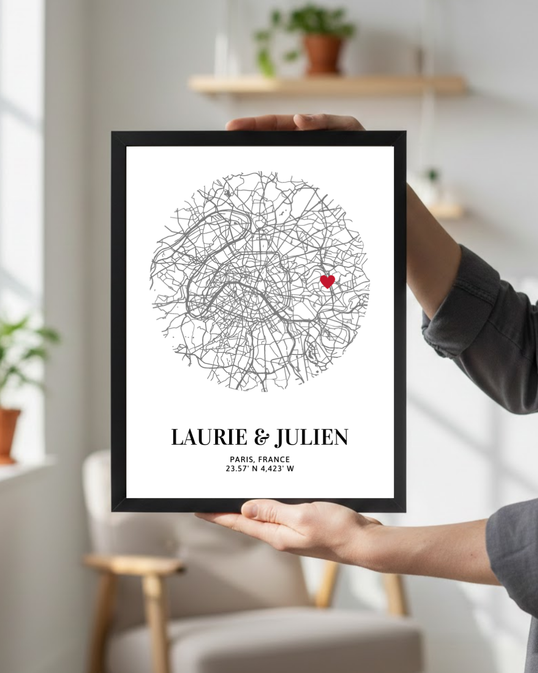 Cadre connecté Ville de l'amour - Vue 3