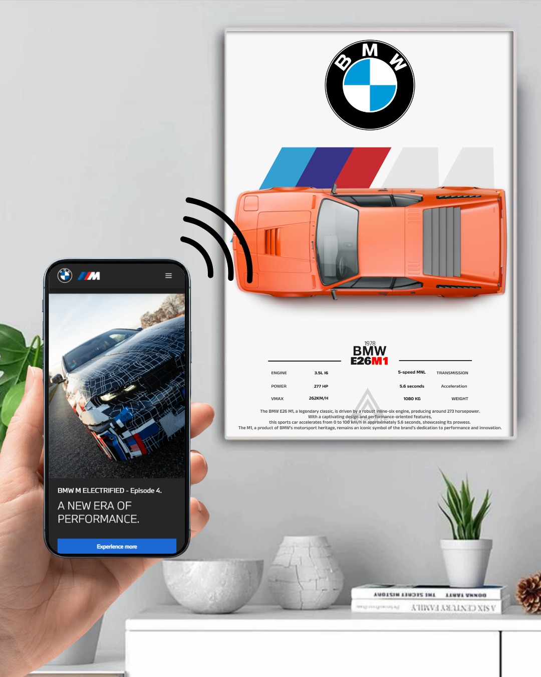 Cadre connecté BMW M1 M26