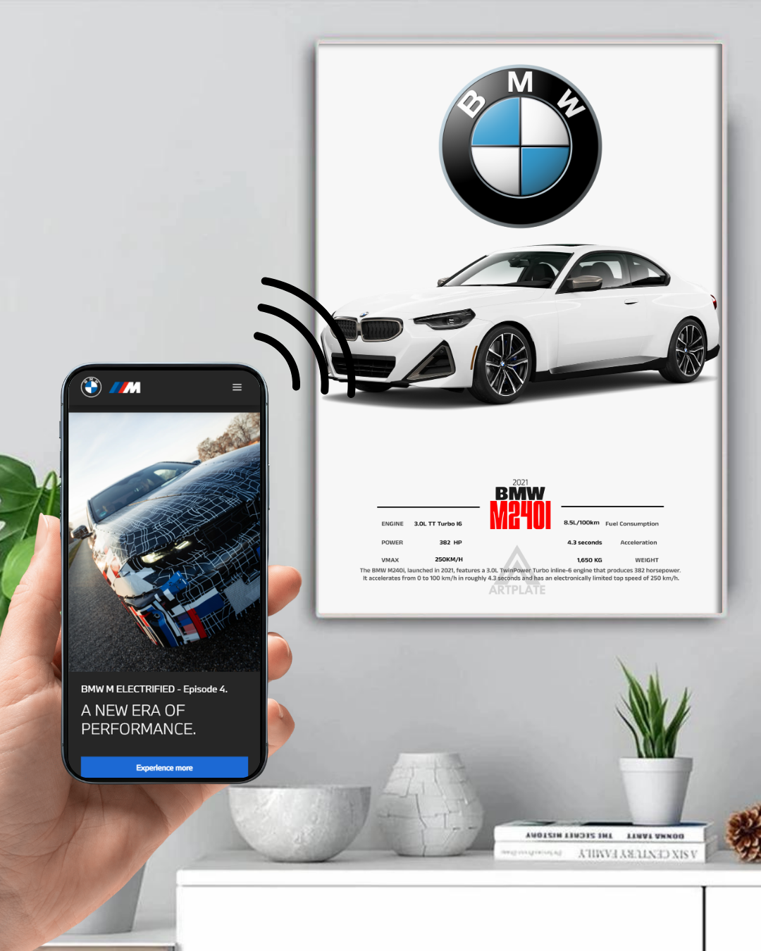 Cadre connecté BMW M240I