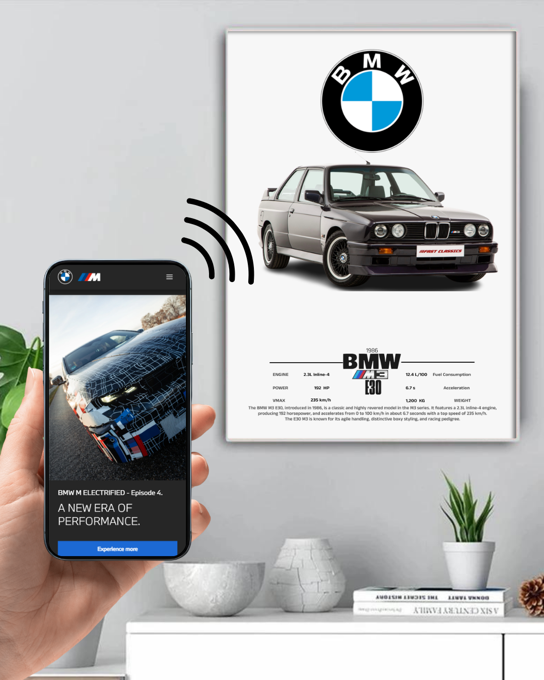 Cadre connecté BMX M3 E30