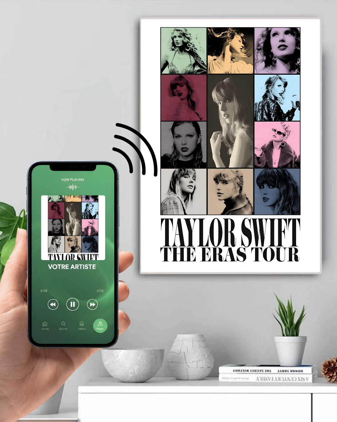 Cadre connecté Taylor Swift