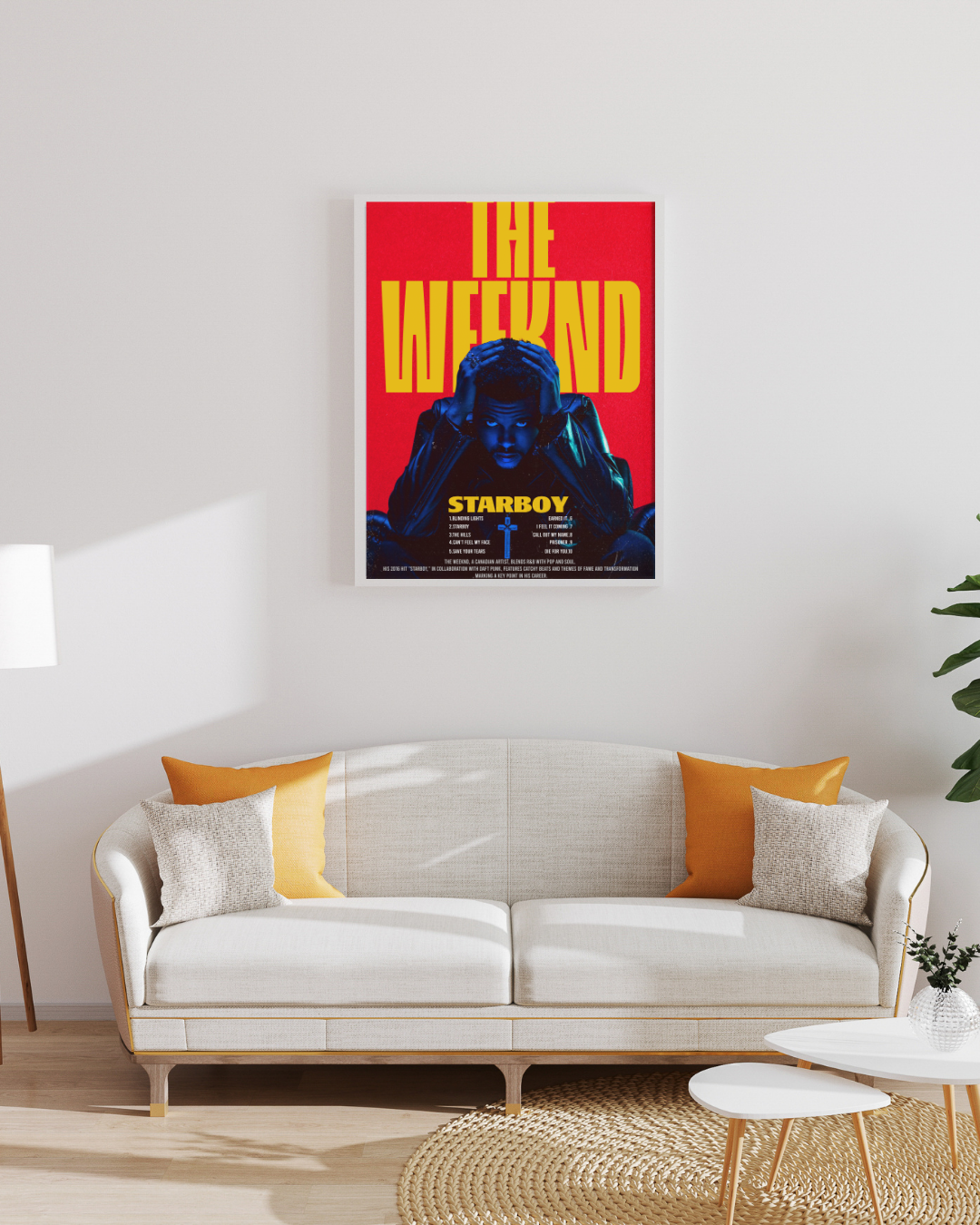 Cadre connecté The Weeknd - Vue 3